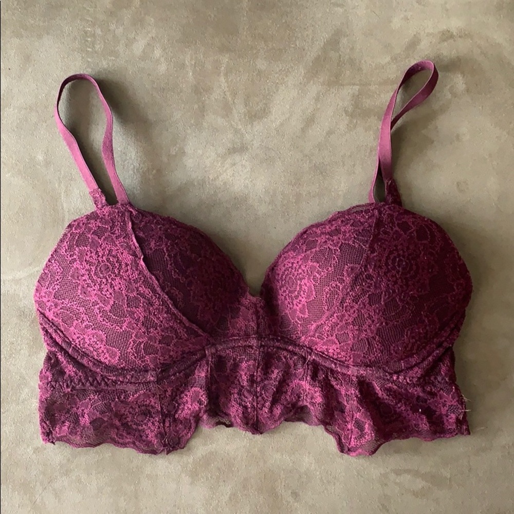 VS PINK maroon bralette